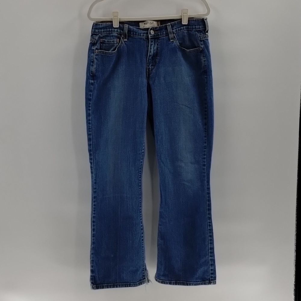 Levi's 515 boot cut denim jeans size 12 mid rise stretch Levis 515